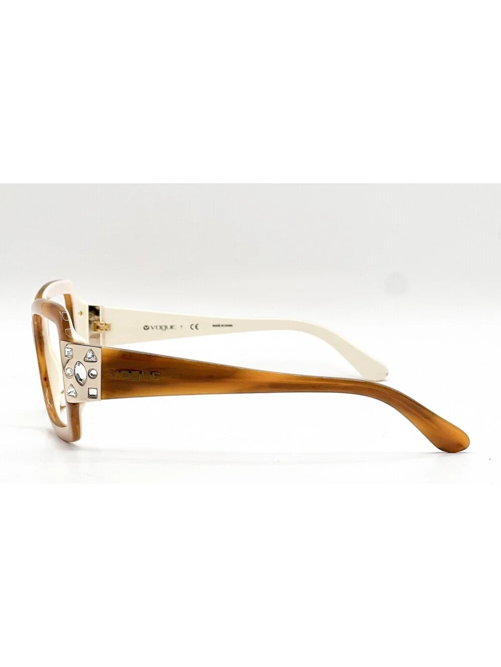 Vogue VO 2563S-B 1601/13 Light Brown/Cream Authentic Eyeglass Frames 56-14